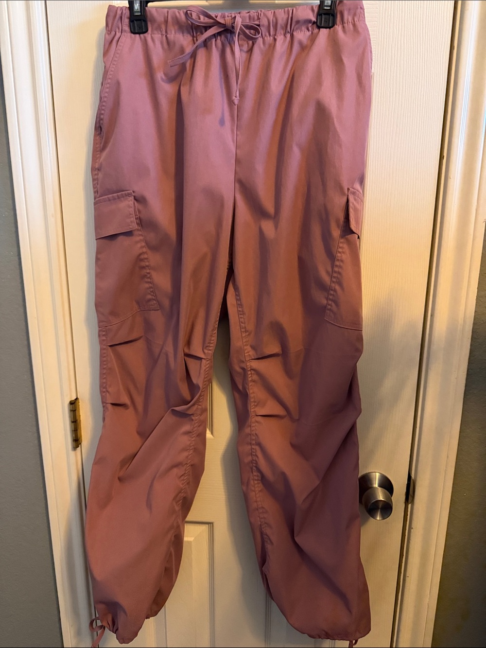 Cargo Track Joggers in Mauve Pink - Women